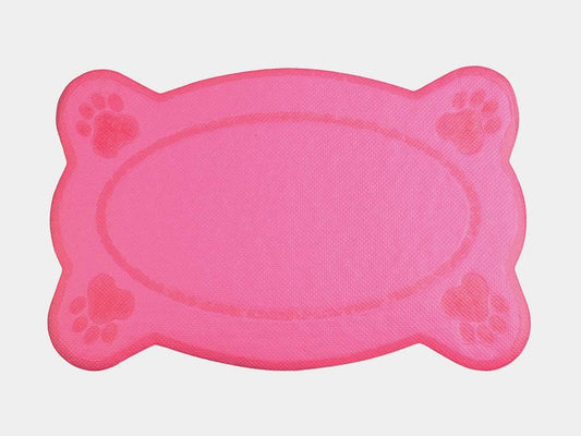 Cat Litter Box Debris Catcher Mat,Kitty Scatter Control Rug,16x10 Inches,5 Colors Available (RoseRed)