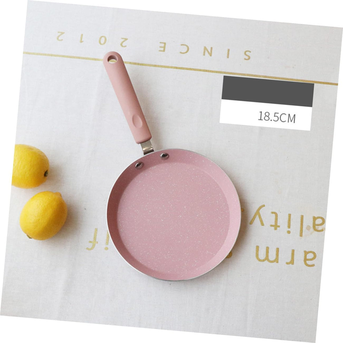 Aluminum Non-Stick Frying Pan 8-Inch Pink Pancake Omelette Pan Dual-Use Kitchen Gadget for Home and Restaurant Cooking