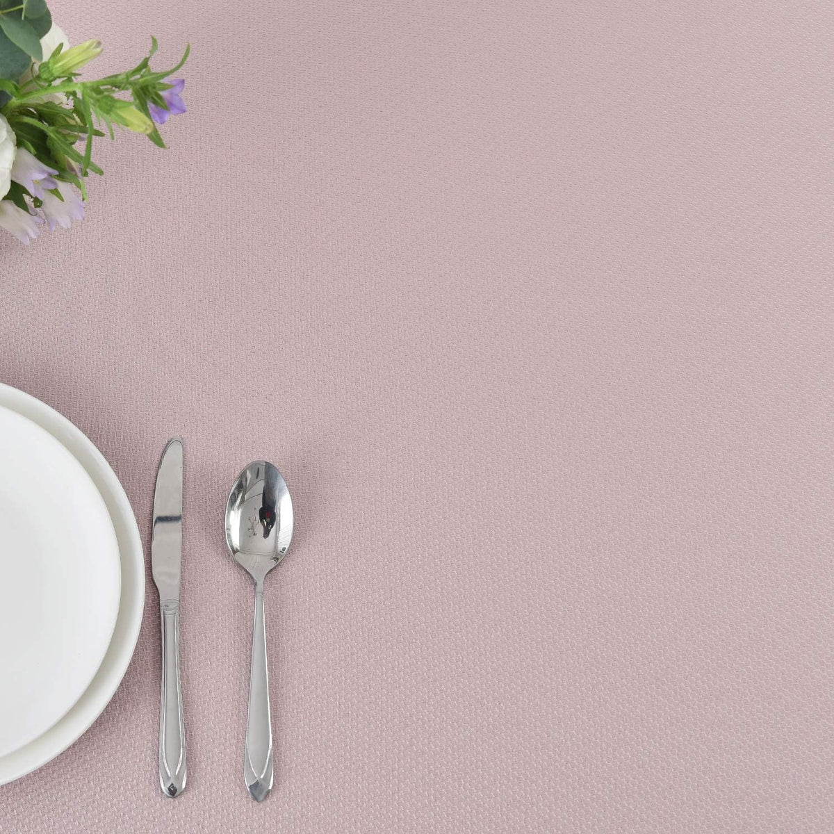 Rectangle Textured Tablecloth Waterproof Spillproof Wrinkle Free Table Cloth, Kitchen Dinning Tabletop Decoration, Fabric Table Cover for Outdoor and Indoor Use, 52 x 70 Inch, Dusty Pink