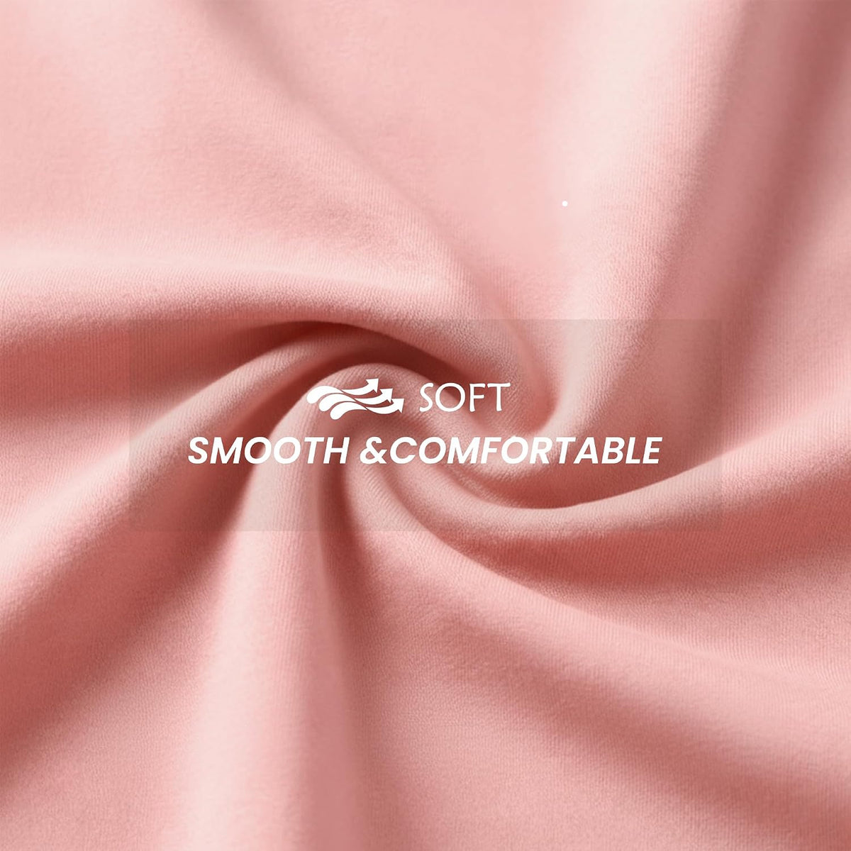 Microfiber Envelope Pillow Cases,Pillow Case,Peach Pink,Standard,Set of 2