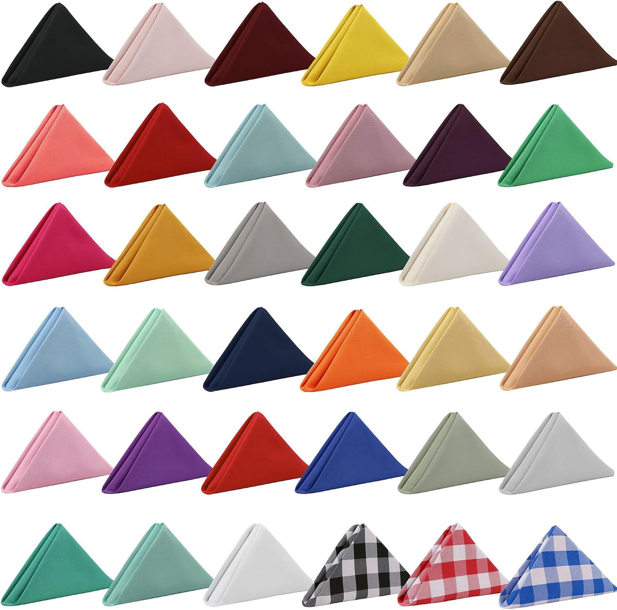 10 Pack 20 Inch Blush Cloth Polyester Napkins – Washable Dinner Fabric Napkins with Hemmed Edges for Weddings, Restaurants & Special Events