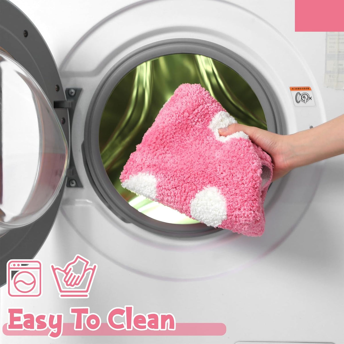 Pink Strawberry Toilet Lid Cover 17.5 x 15 Inch