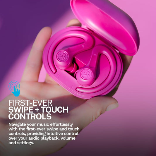 JBuds Sport ANC 4, True Wireless Earbuds, Active Noise Cancelling, Multipoint Connect, Pink