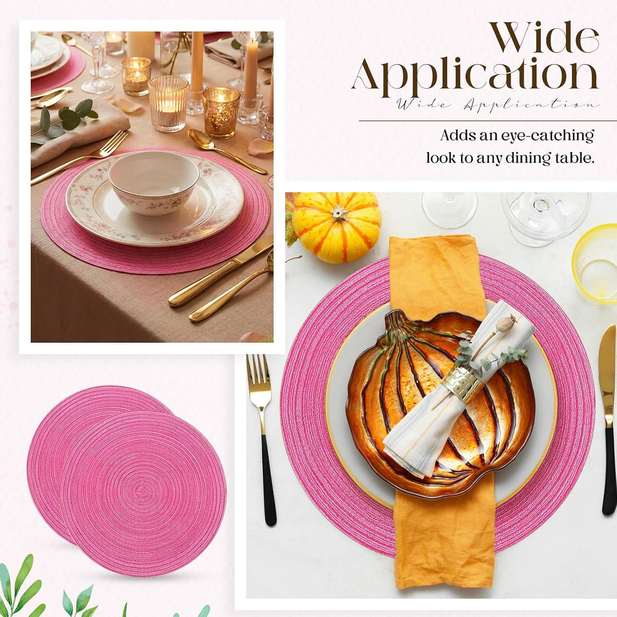 Disposable Paper Placemat Cotton Woven Look 13''