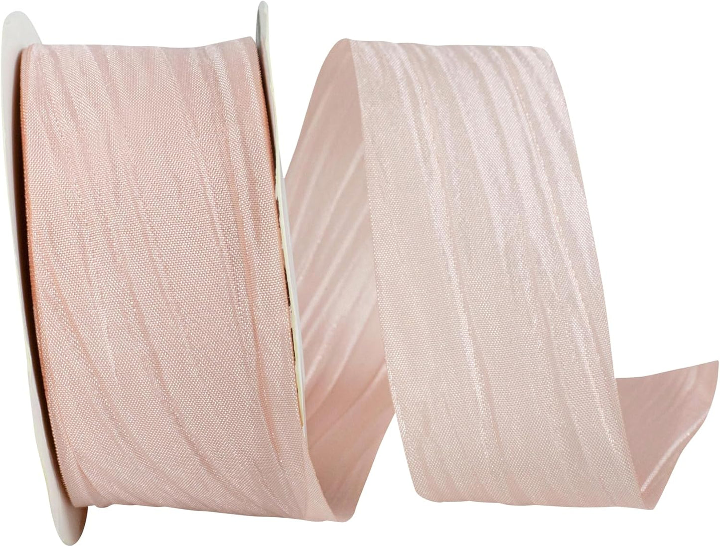 Crinkle Iridescence, Petal Peach, 1-1/2 Inch, 25 Yards