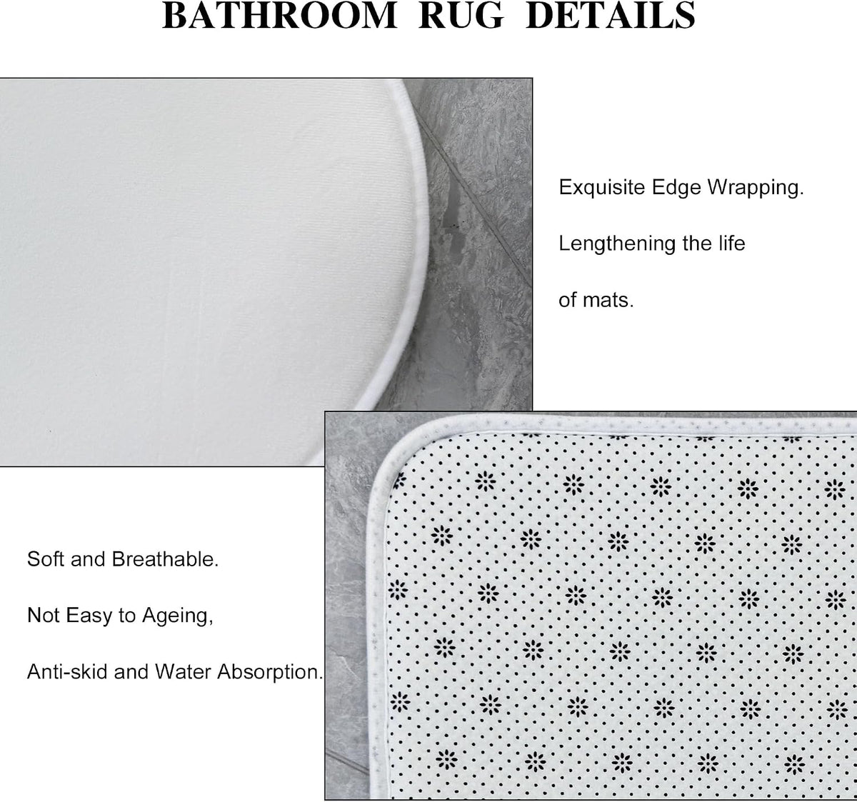 Pink Bow Girls Girly Coquette 4Pcs Bathroom Shower Curtain Set with Rugs