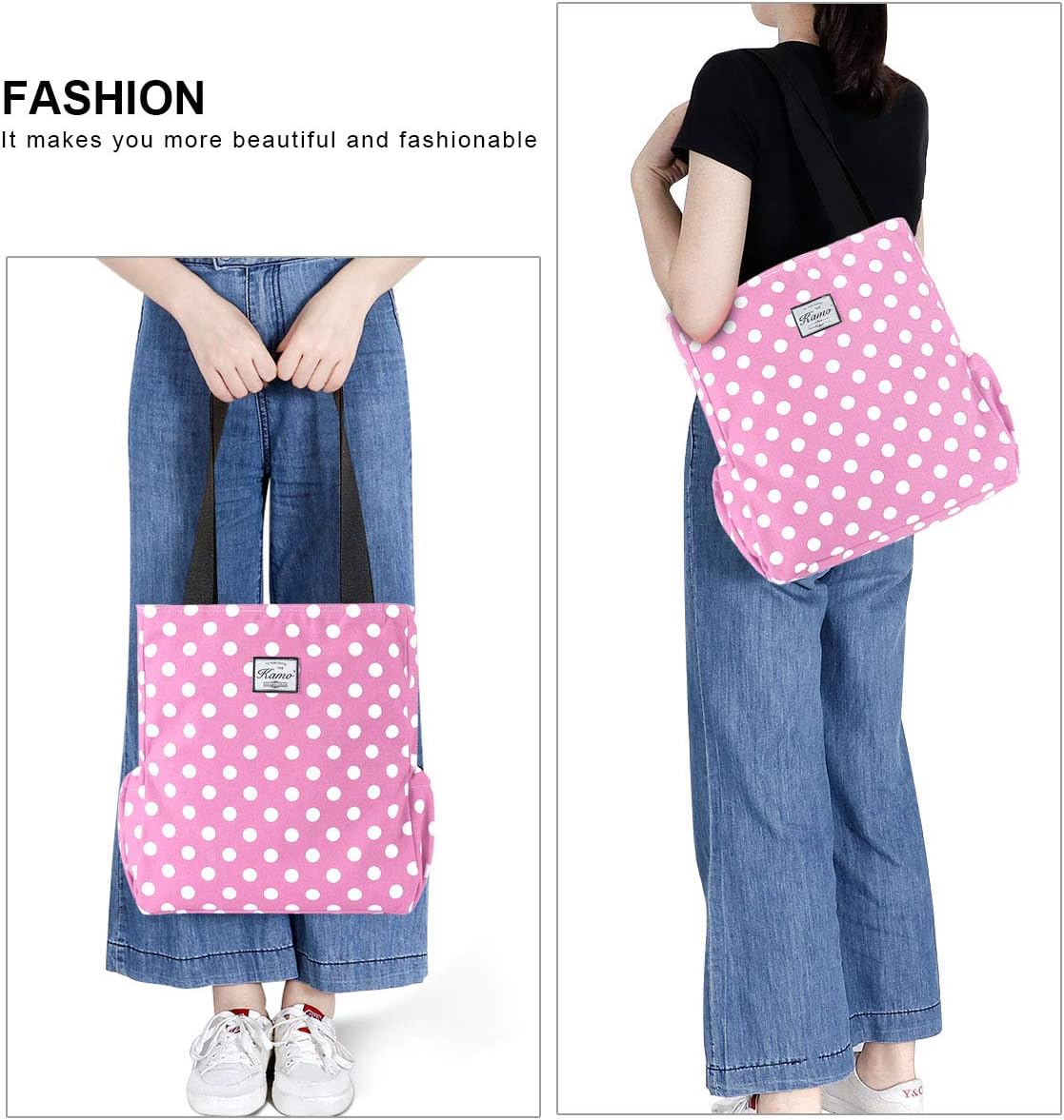 Floral Tote Bag - Waterproof Lightweight Handbags Travel Shoulder Bag for Hiking Yoga Gym Swimming Travel Beach