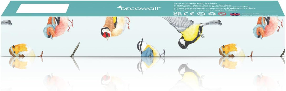 Cherry Blossom Wall Decals Stickers Floral Branch Birds (SG2-2305)