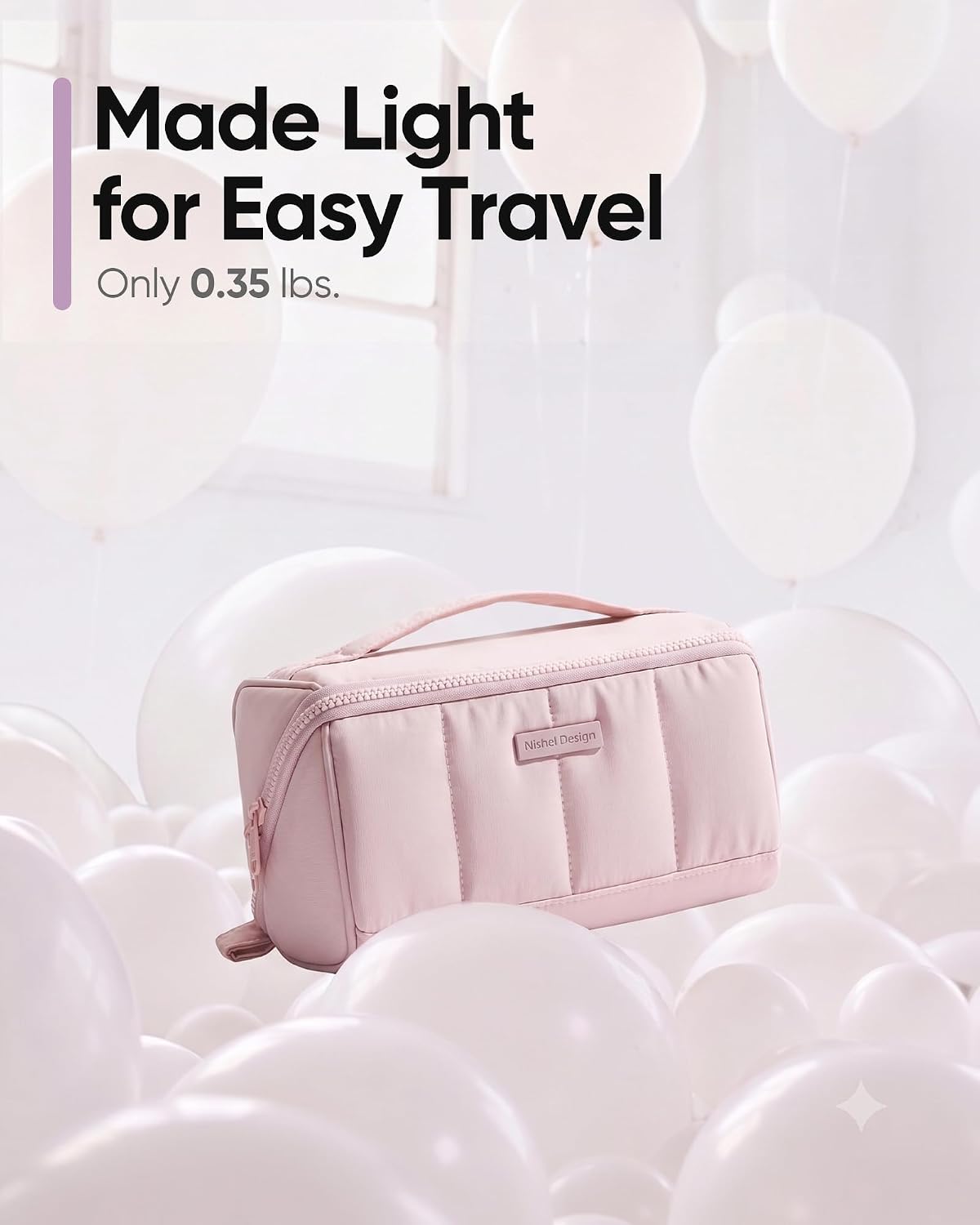 Travel Makeup Bag for women, Organizer Pouch Cosmetic Case