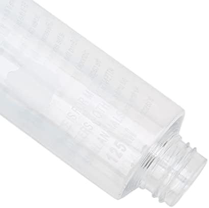 Small Animal Water Bottle 125ml No Drip Dispenser for Hamster Gerbil Rat Chinchilla Guinea Pig Rabbit, Stainless Steel Ball Leak Proof, 1pc with Fixed Strip for Cage