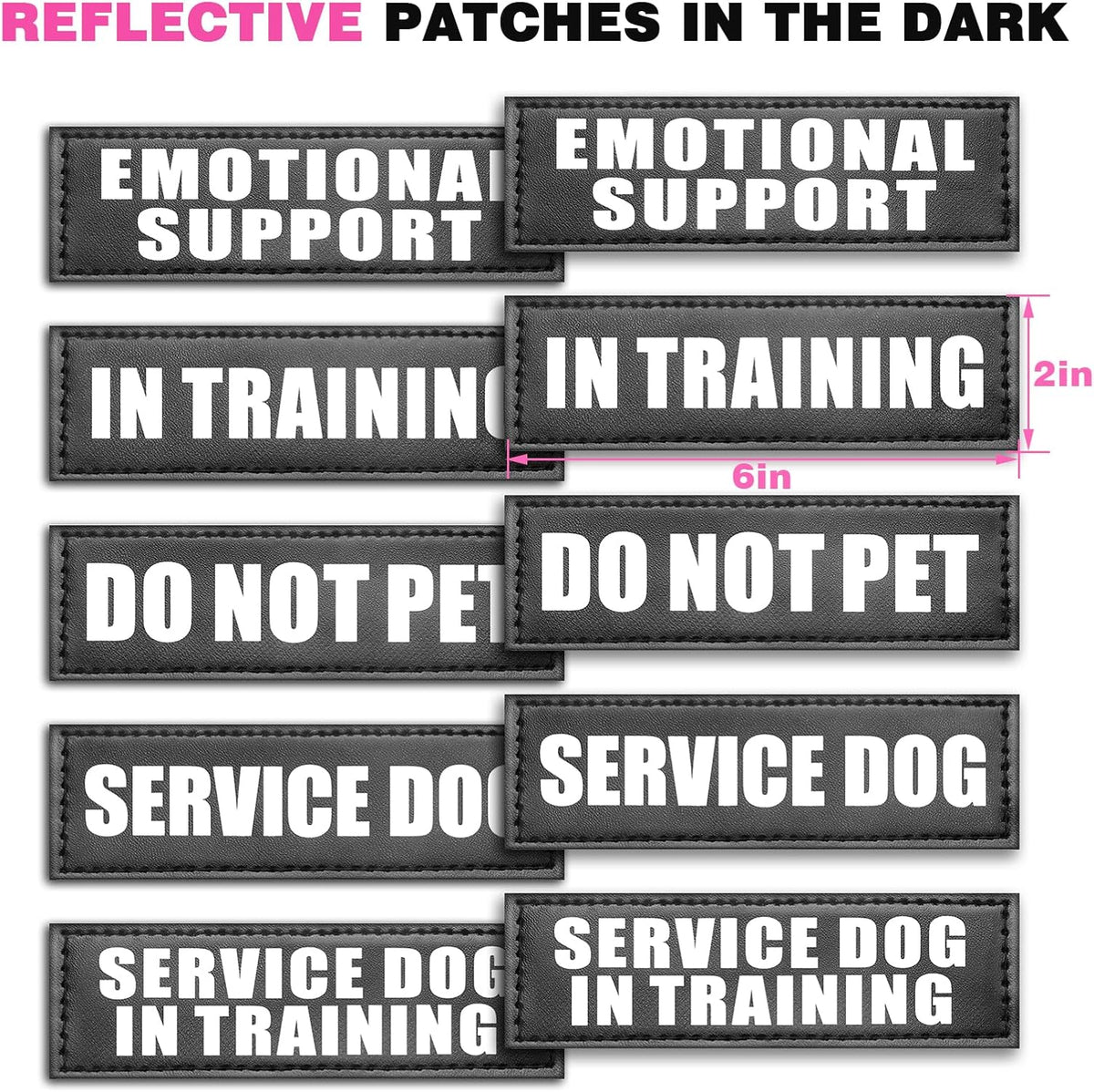 Service Dog Vest Harness for Medium Dog, Tactical Working MOLLE Vest with 10 Pet Patches, No Pull Heavy Duty Harness for Training Walking