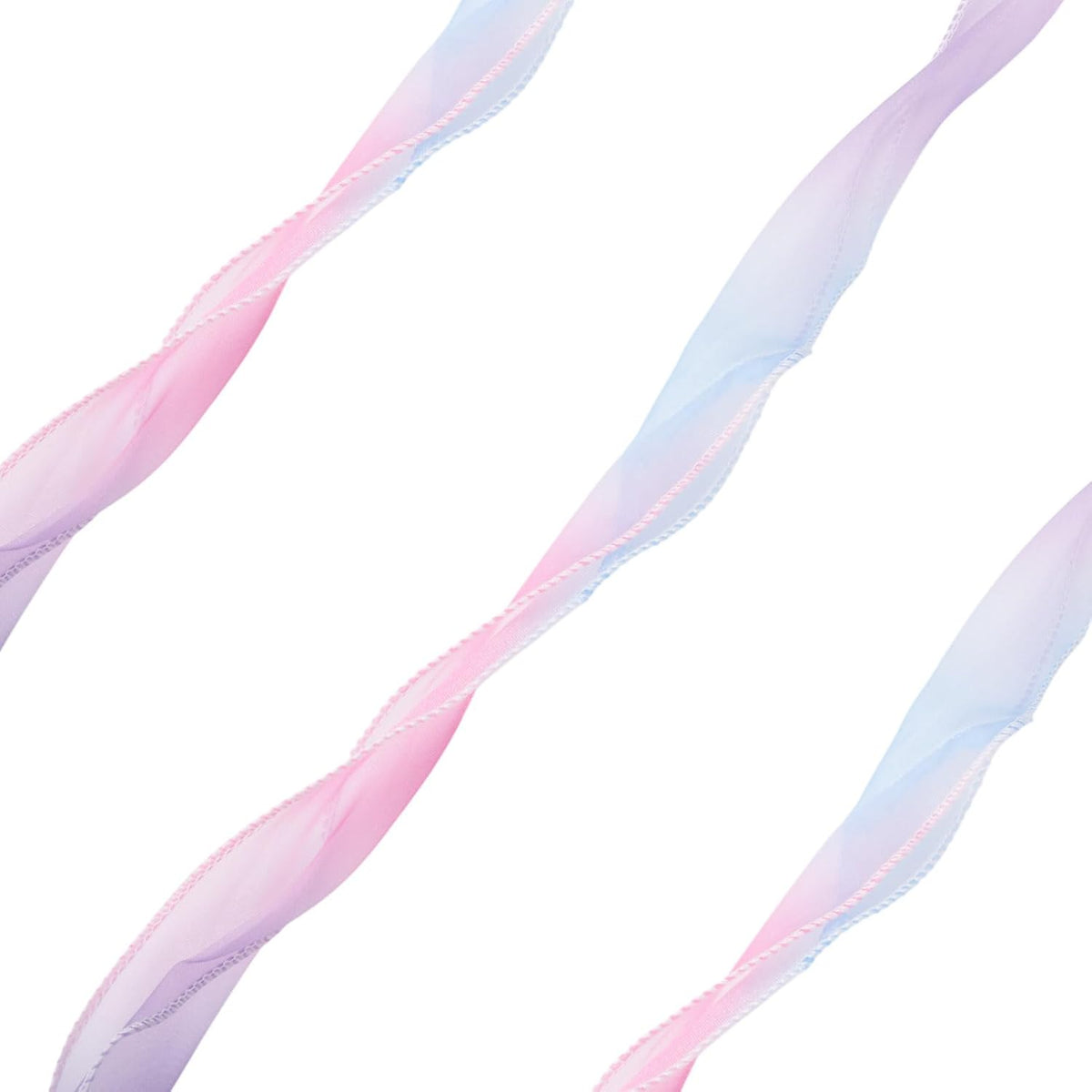 Elecrelive 10 Yards Rainbow Iridescent Chiffon Ribbons Pastel Sheer Ribbon