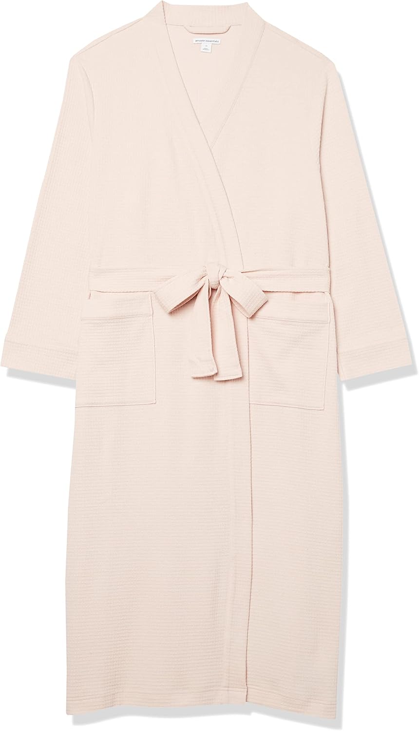 Women's Lightweight Waffle Full-Length Bath Robe (Available in Plus Size)