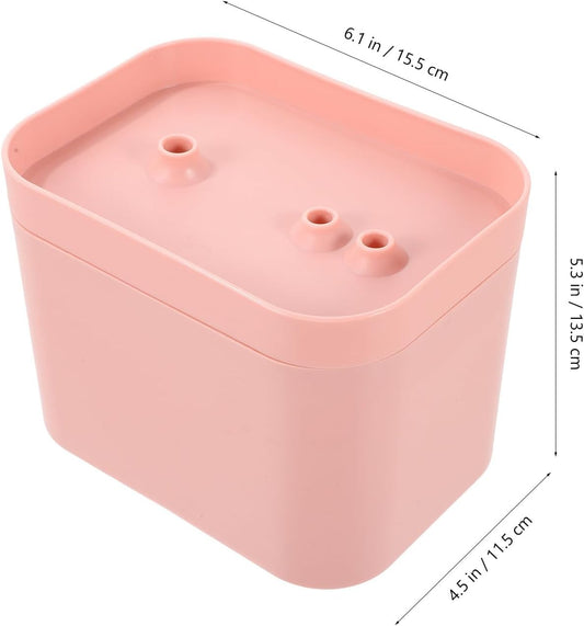 Automatic Cat Water Fountain Low Power Consumption Portable Design Pink Plastic Flower Shape Water Outlet for Kitten and Cat Drinking Modern Elegant Appearance