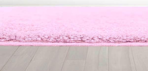 3 Piece Bathroom Floor Bath Mats Rugs Set with Lid Cover Non-Skid Absorbent Solid #6 (Light Pink)