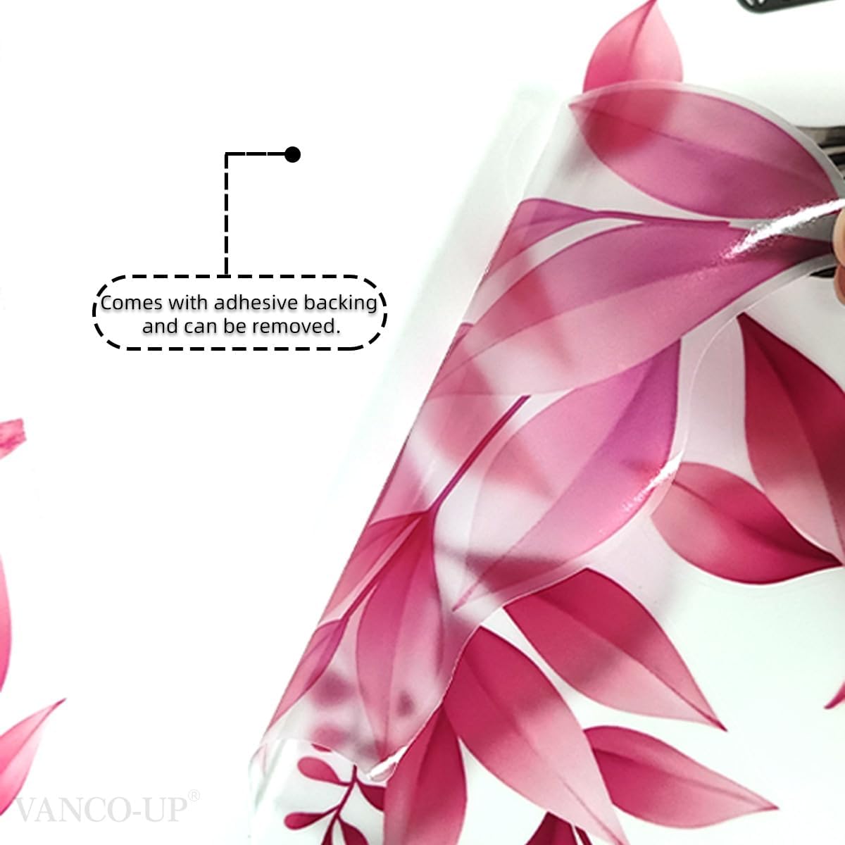 Pink Flower Tree Branch Wall Decals, Spring Pink Flower Bird Wall Stickers Peel and Stick Wall Murals for Living Room Bedroom Tv Background Wall Decor, 70.8x59 inches, 3 Sheets