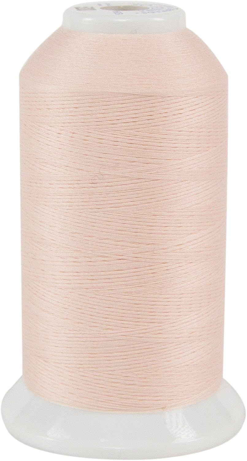 So Fine 3-Ply 50 Weight Polyester Sewing Thread Cone - 3280 Yards (#520 Barely Peach)