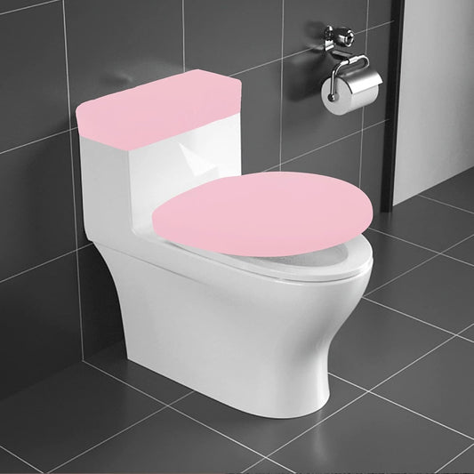Toilet Lid Cover and Toilet Tank Lid Cover Set, Milk Silk Toilet Cover
