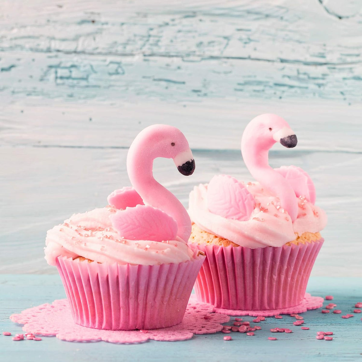 Standard Size Baking Cups Valentine's Day Cupcake Liners 200 Pcs (Light Pink)