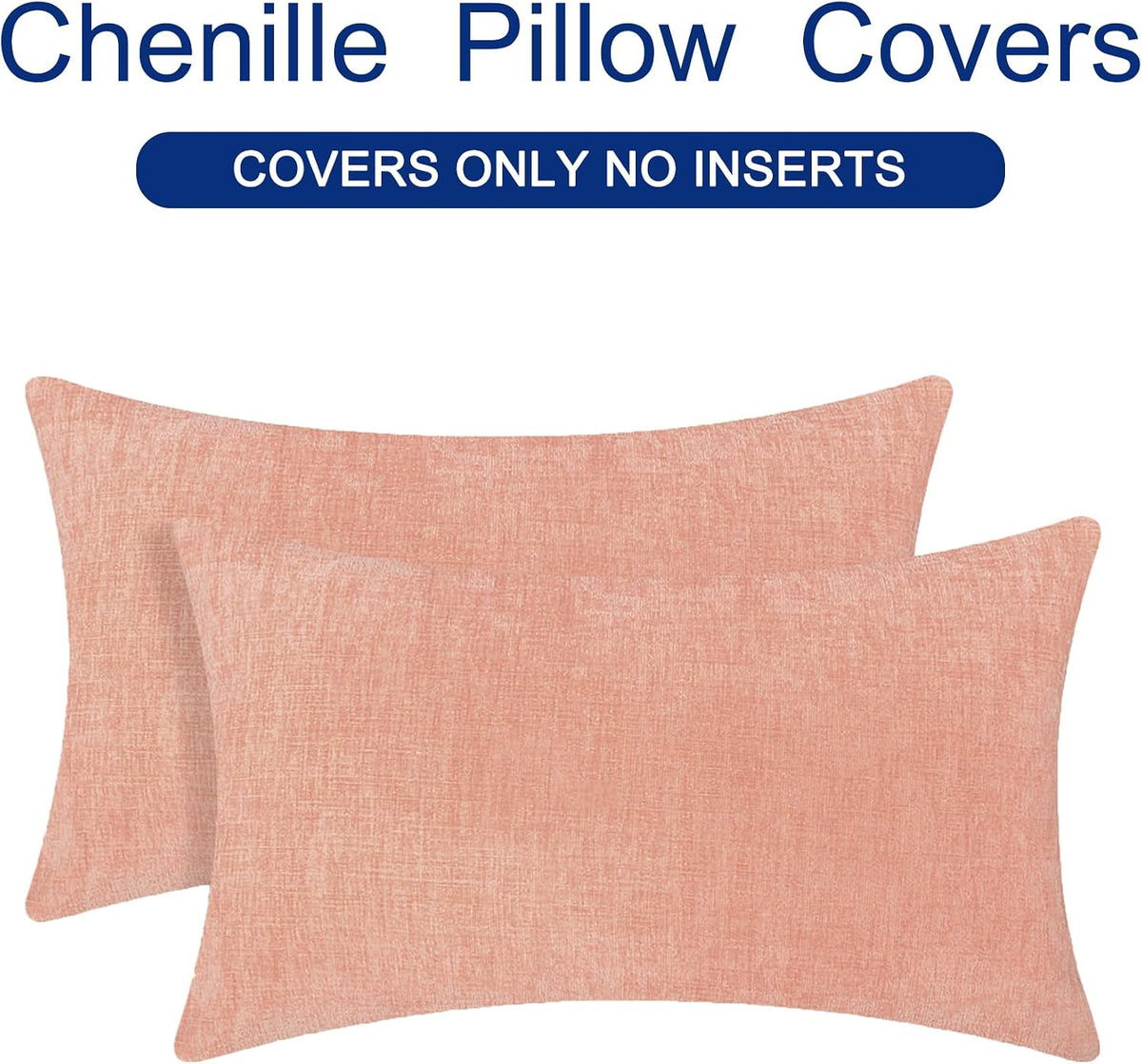 Decorative Couch Throw Pillow Covers 20 X 12 Inches Dusty Pink
