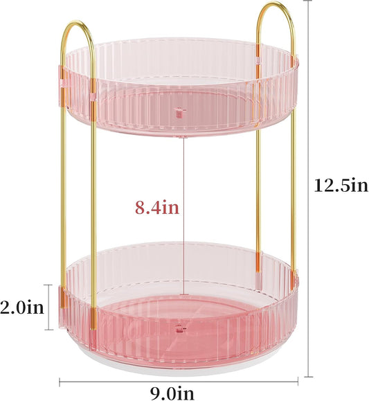 Rotating Makeup Organizer Countertop, Skincare Organizers