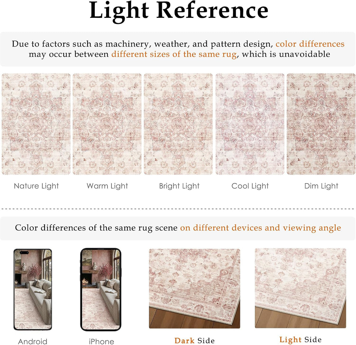 2x3 Pink Neutral Area Rug