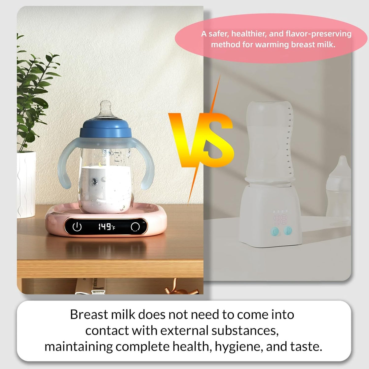 Coffee Mug Warmer For Desk,Multi-purpose Cup Warmer For All Bottles&Cups,Fast Heating Mug Warmer For Tea &Coffee With 3 Temp Settings, Portable Bottle Warmer For Breastmilk, 8 Hours Auto Shut Off,Pink