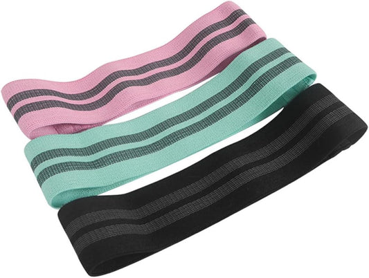 Pink Elastic Band for Hips and Glutes, Light Anti-Slip Stretch Belt