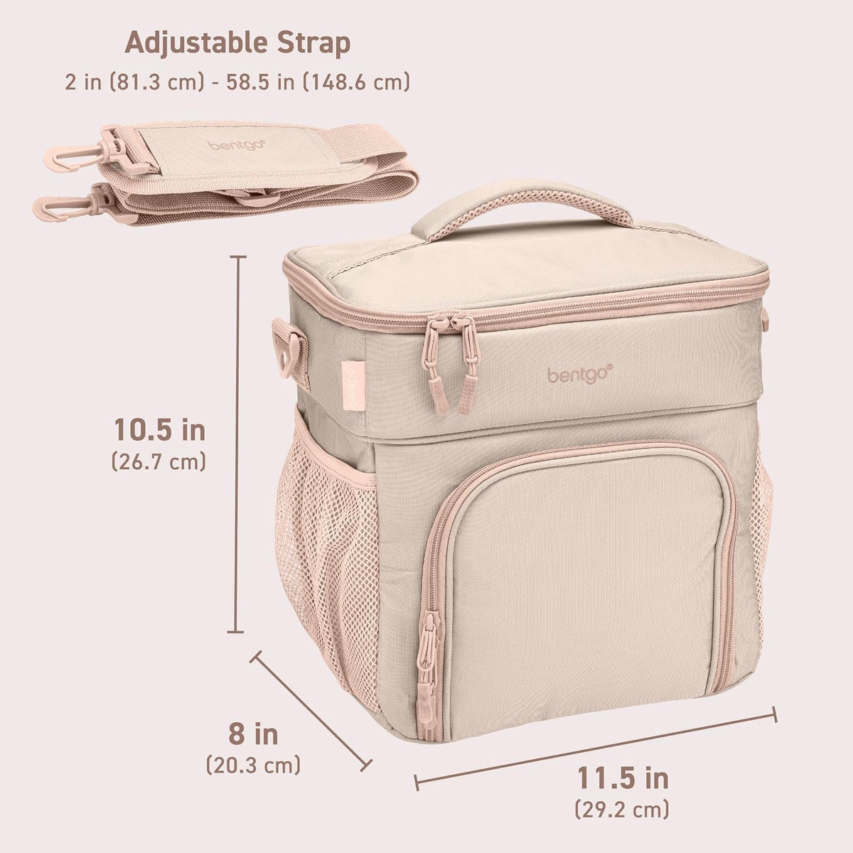Prep Deluxe Insulated Meal Prep Lunch Bag for Adults, Holds 5 Meals