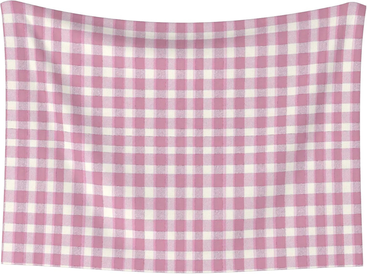Waterproof Dog Blanket Soft Pet Blanket for Puppy Cat, Fleece Cat Throw Blankets for Furniture Bed Couch Sofa Reversible - Pastel Pink Gingham 3