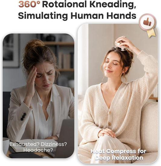 Heated Scalp Massager, Electric Head Massager Stress Relax