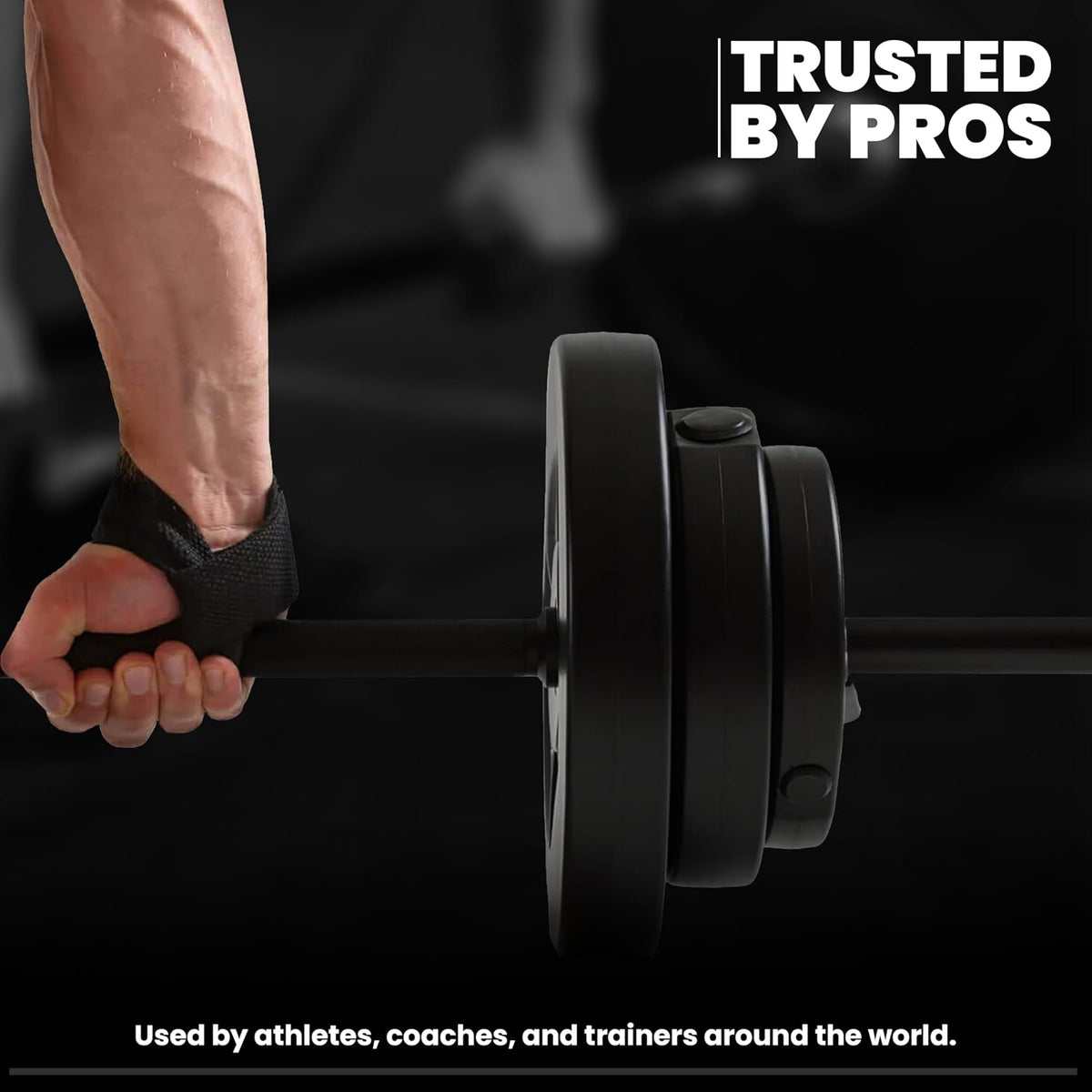 Real Steel Lifting Wrist Straps for Weightlifting, Bodybuilding, Powerlifting, Strength Training, & Deadlifts - Padded Neoprene with 24 inch Cotton