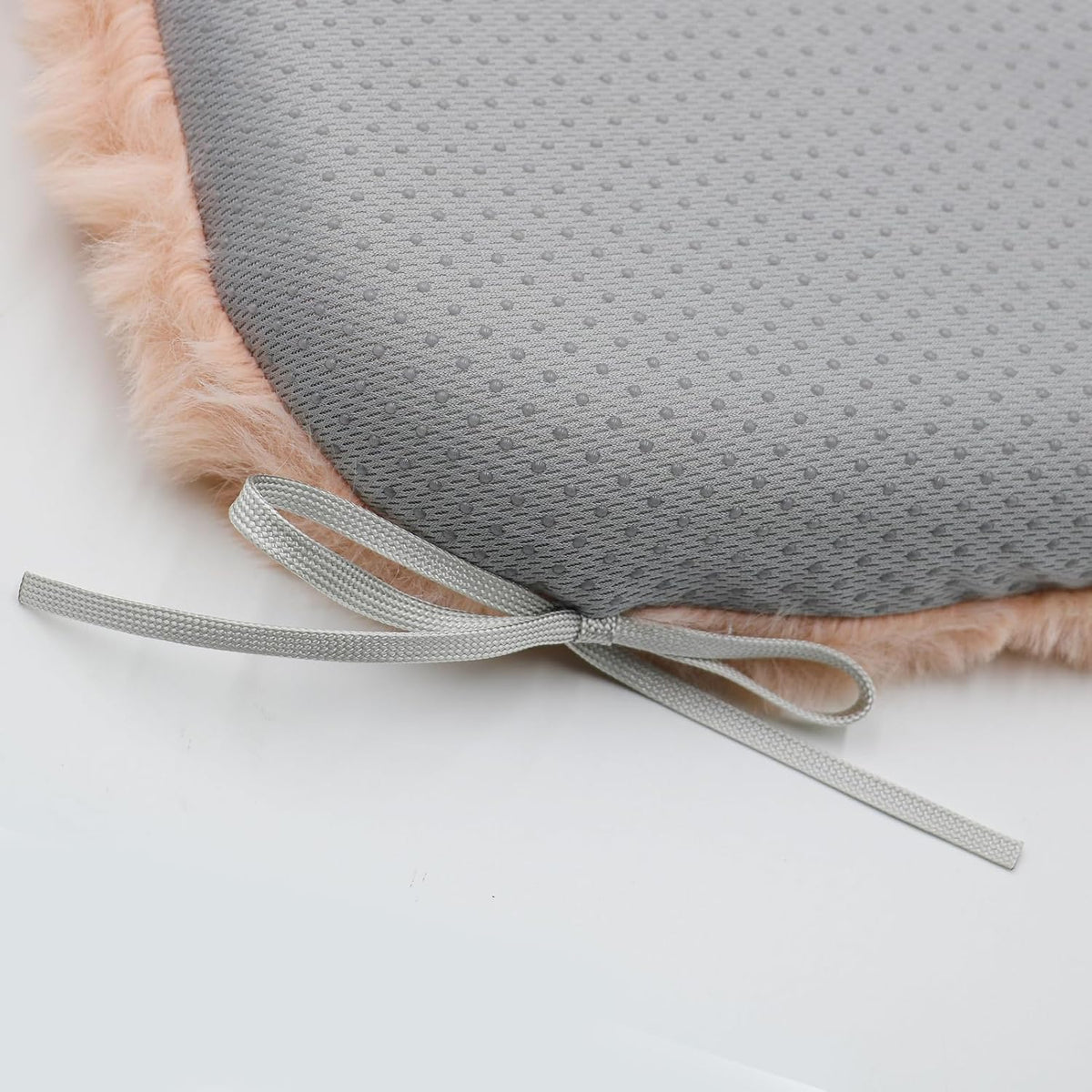 Square Chair Pads Memory Foam Plush Seat Cushion Pink 14 x 14 Inch