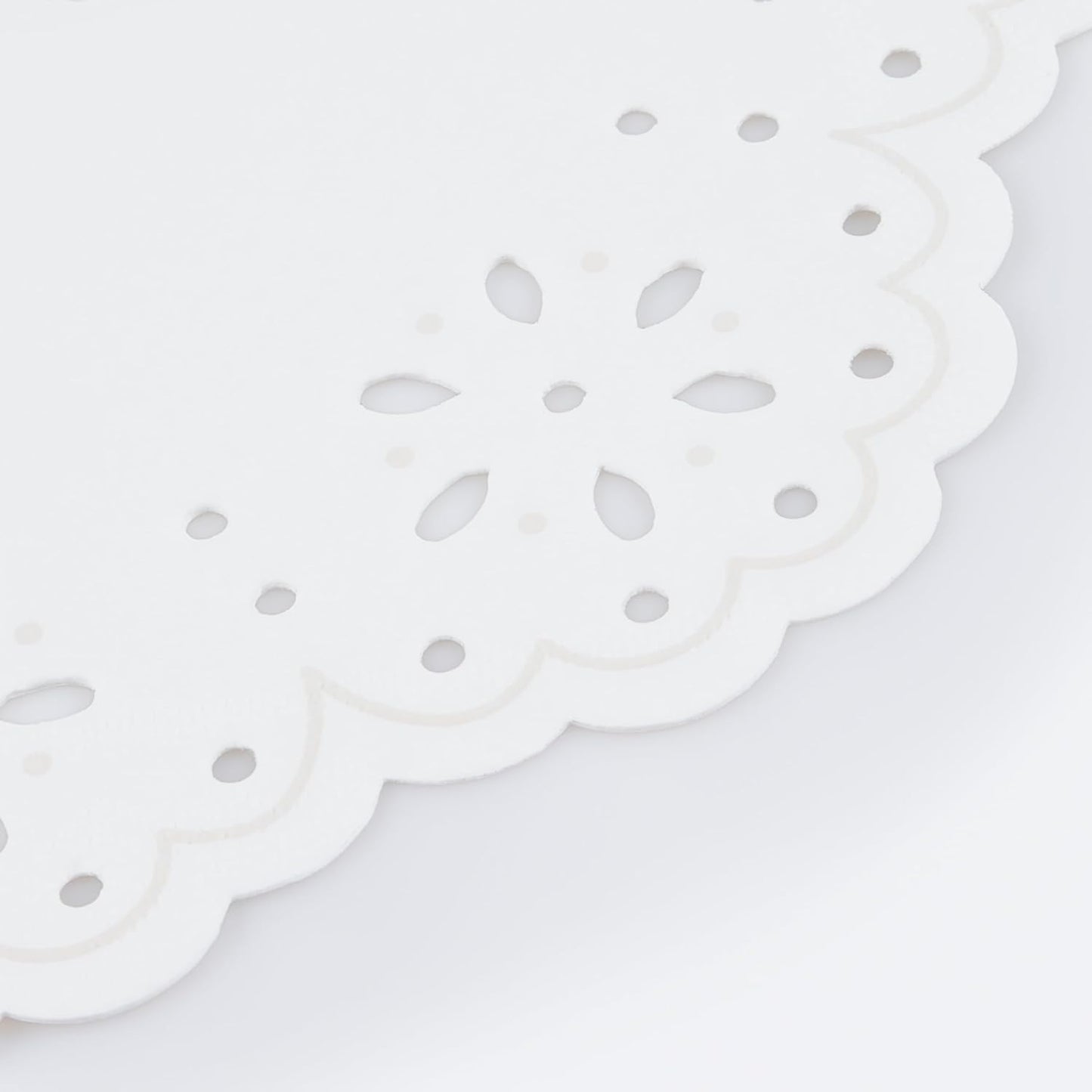 Meri Meri Broderie Anglaise Lace Paper Napkins (Pack of 16), Thick & Absorbent 3-Ply Decorative Napkins, Available in Dinner Napkins & Cocktail Napkins Disposable