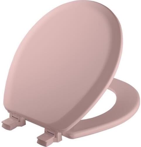 Replacement For Compatible With Bemis 41EC-023 Round Pink Enameled Wood Toilet Seat 2 H x 14.38 W x 16.88 L in.