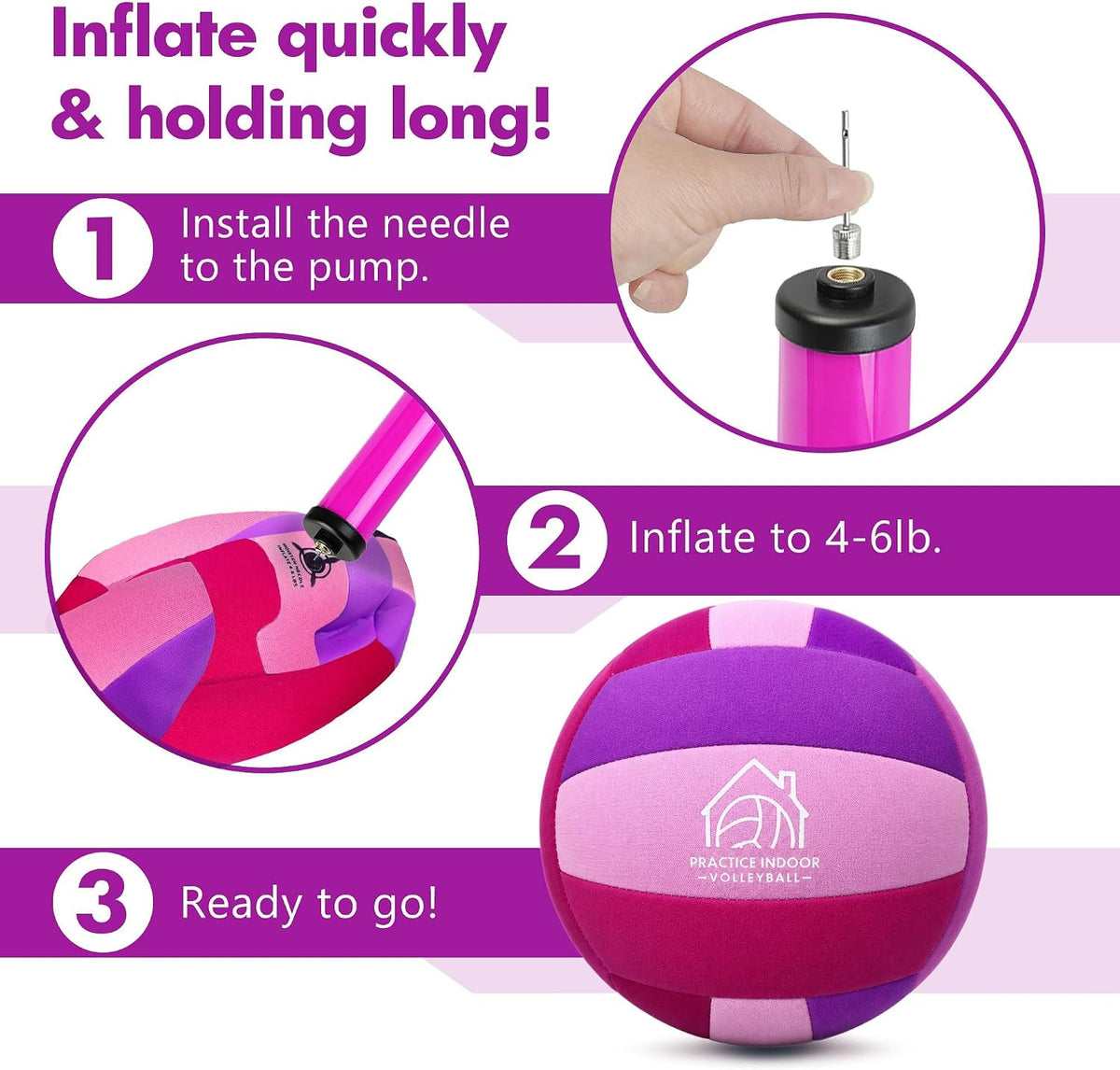Soft Indoor Volleyballs for Practicing Inside House Silent Pain-free