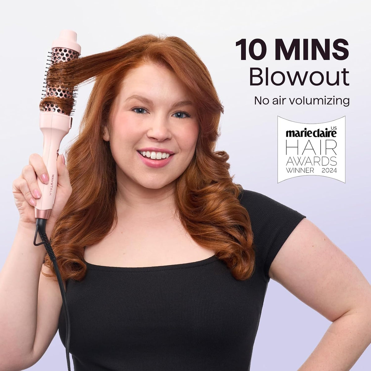 Wavytalk Thermal Brush Blowout Express 1.5" Ionic Heated Round Brush