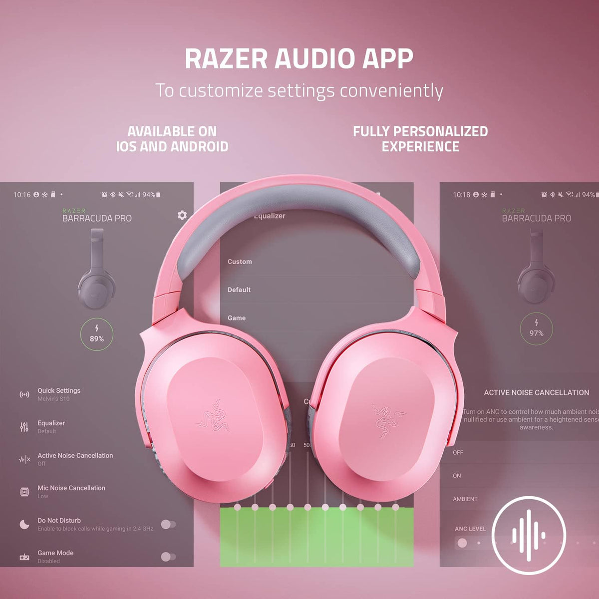 Barracuda X Wireless Gaming & Mobile Headset, Quartz Pink