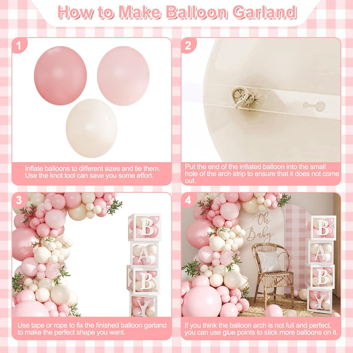 Pink Baby Shower Decorations for Girls