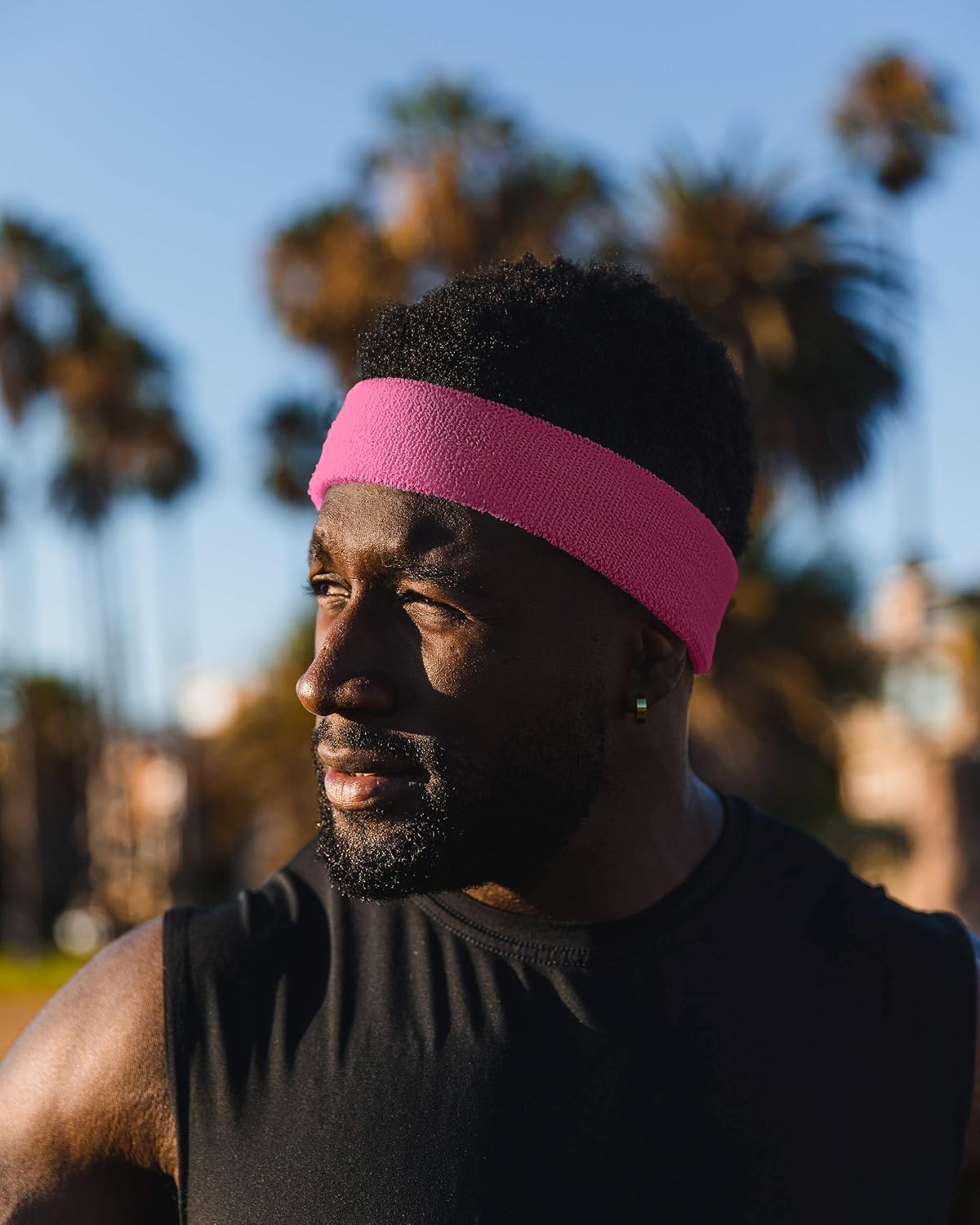 Workout Headband for Men and Women, Moisture-Wicking Athletic Sweatband, Lightweight Cotton Terry Cloth Bands for Basketball, Tennis, Football, Gym, Running, Cosplay & Costumes