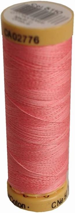 Gutermann Natural Cotton Thread 110yd, Dawn Pink