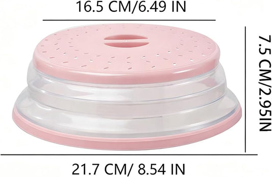 8 IN Small Collapsible Microwave Splatter Cover