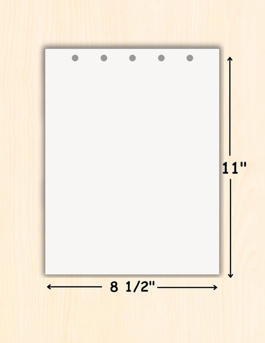 (TM) Writing and Copy Paper, Variation of Colors 8.5" x 11", 5 Hole Top-Punched, 20 Pound Text, 500 Sheets Per Ream. (500, Peach)