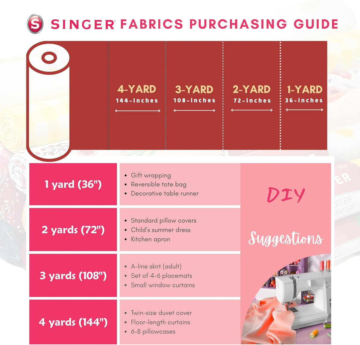 ® Fabrics, 100% Cotton, Peach Echo Solid, DIY Quilting and Crafting Fabric for Sewing, 44 Inch Wide, Cut by Yard