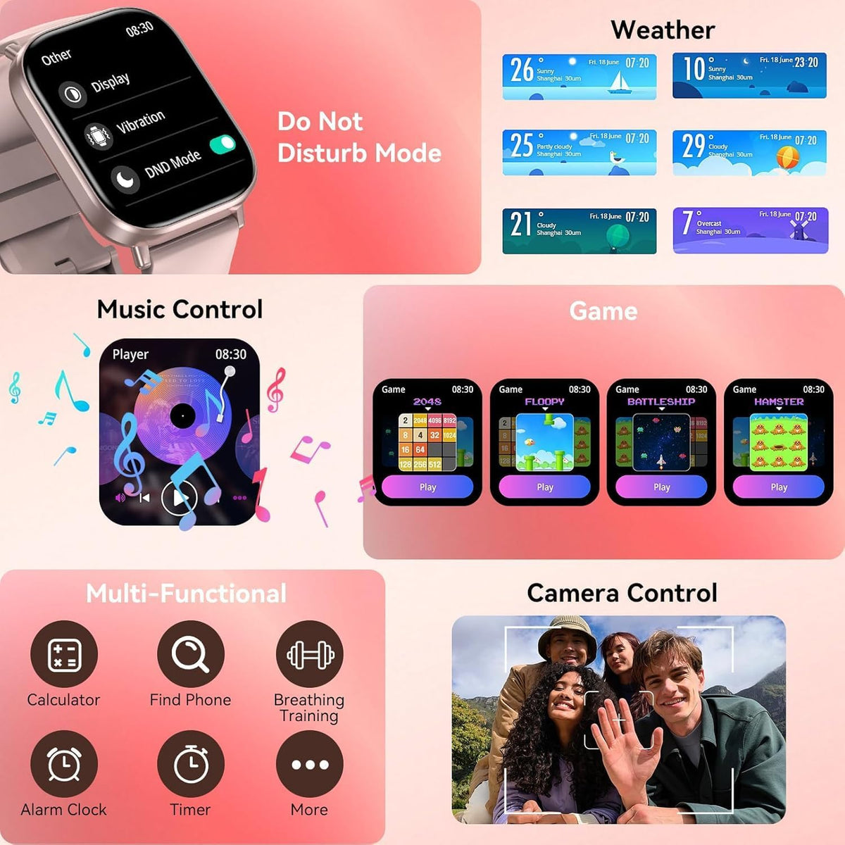 Smart Watch (Pink)