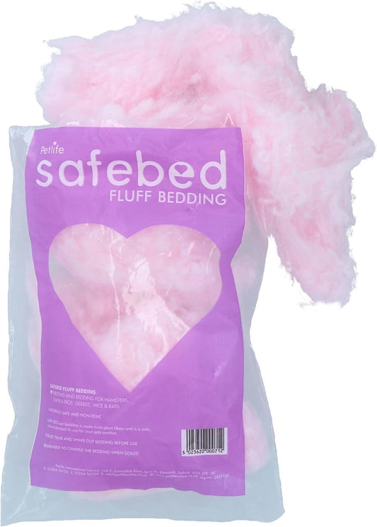 AB Tools 2PK Small Animal Hamster Gerbils Safe Bed Fluff Nesting Bedding - (Colour Varies)