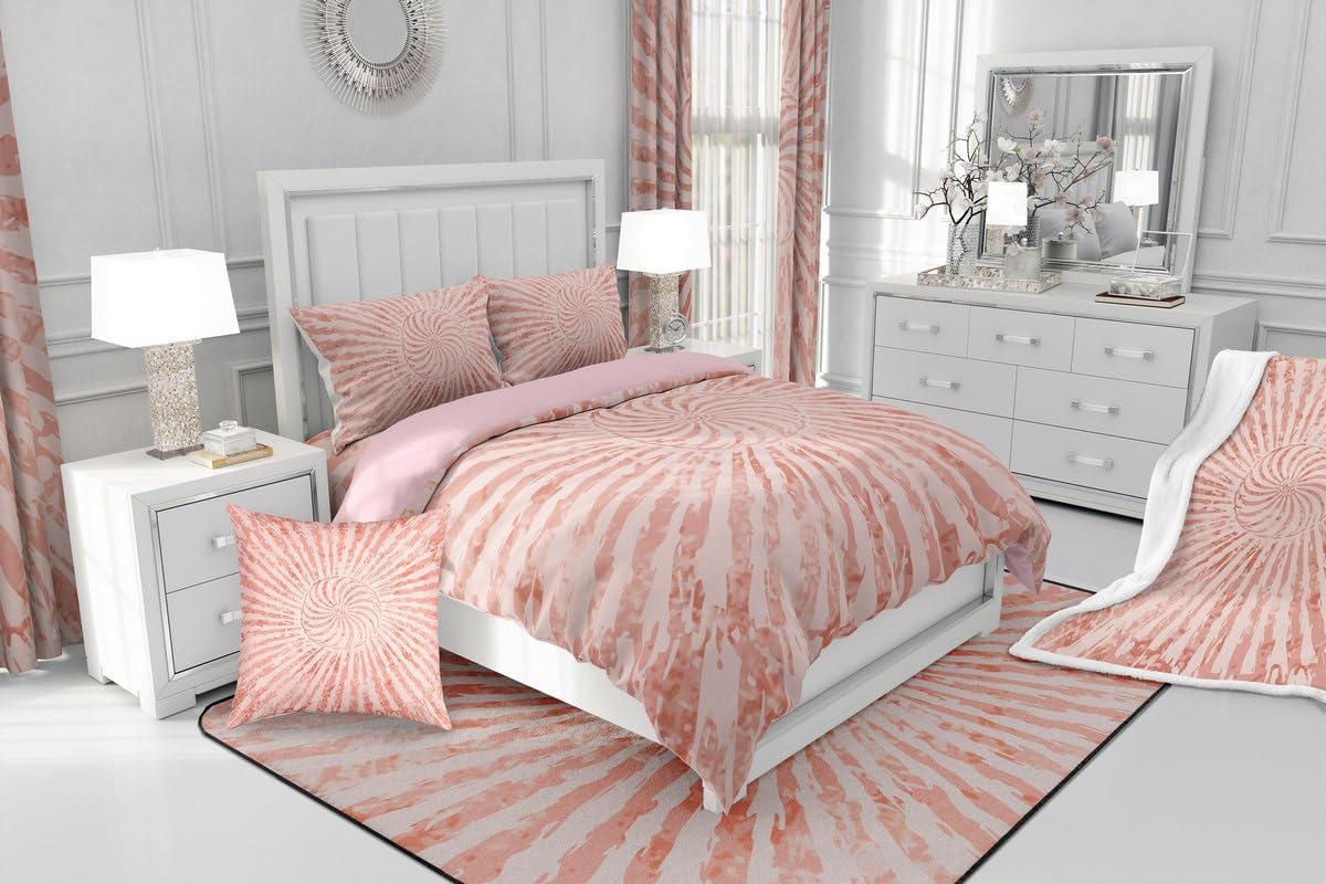 Light Pink Asbtract Art Area Rug 3x5 Modern Living Room Rugs for Bedroom for Boys Girls Children Geometric Decor Carpet Non-Slip All Season
