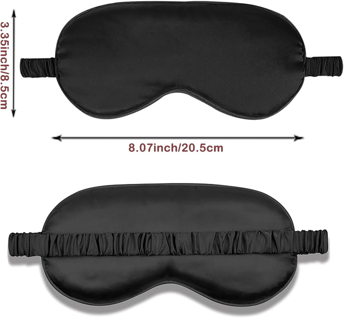 3Pcs Satin Eye Mask Silk Sleep Masks Set Silky Blindfold Eyeshade Blackout Eyes Cover Pouches Bag Scrunchy Wedding Gift