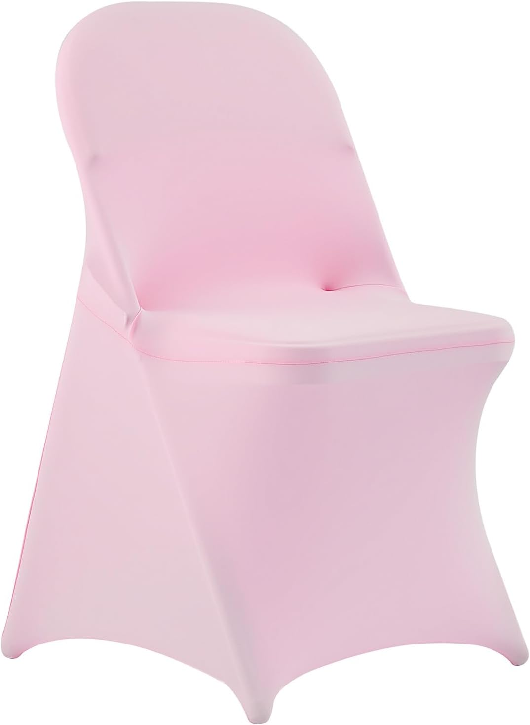 Chair Covers, Polyester Spandex Chair Cover, Stretch Slipcovers for Wedding Party Dining Banquet Flat-Front Chair Covers (Pink-c, 50PCS)