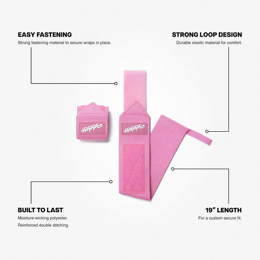 Wrist Wraps for Weightlifting – 19" Lifting Wrist Support with Thumb Loop for Bench Press, Powerlifting, and Gym Workouts for Men & Women | Premium Fitness Gear